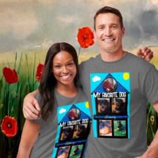 T-shirt pour animal de compagnie préféré Modèle de
