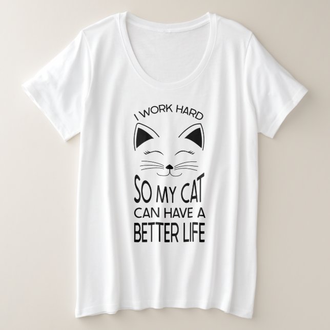 T-shirt pour animaux de compagnie plus taille (Design devant)
