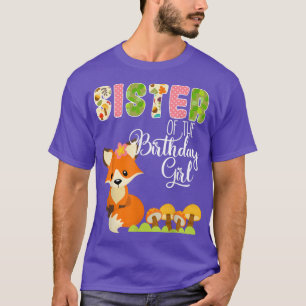 T-shirt Pour Anniversaire Soeur De L'Anniversaire Fille An