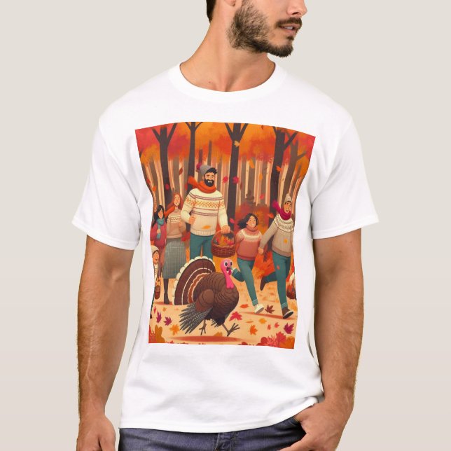 T-shirt Pour attraper une dinde (Devant)