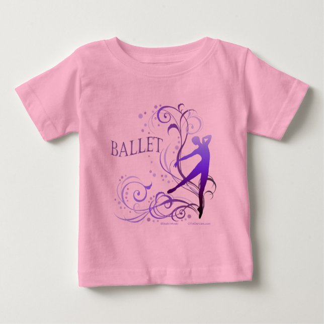 T-SHIRT POUR BÉBÉ バレエスクロール (Devant)