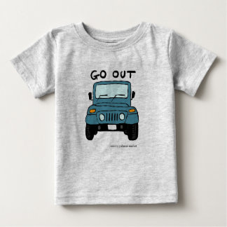 T-SHIRT POUR BÉBÉ 可愛い車のベビーTシャツ
