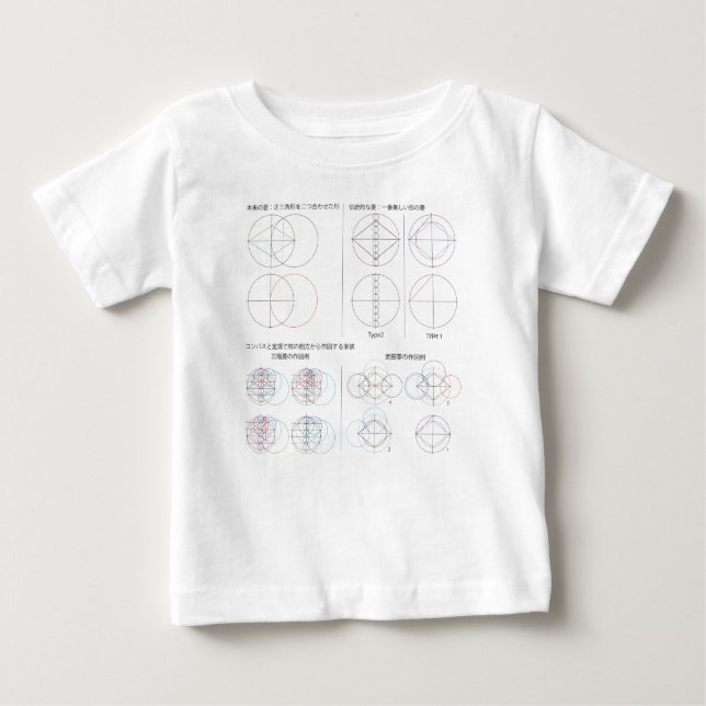 T-SHIRT POUR BÉBÉ 菱 の 種 類 (Devant)