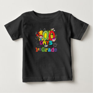 T-shirt Pour Bébé 100 Jours D'École 1Ème Année T-Chemise