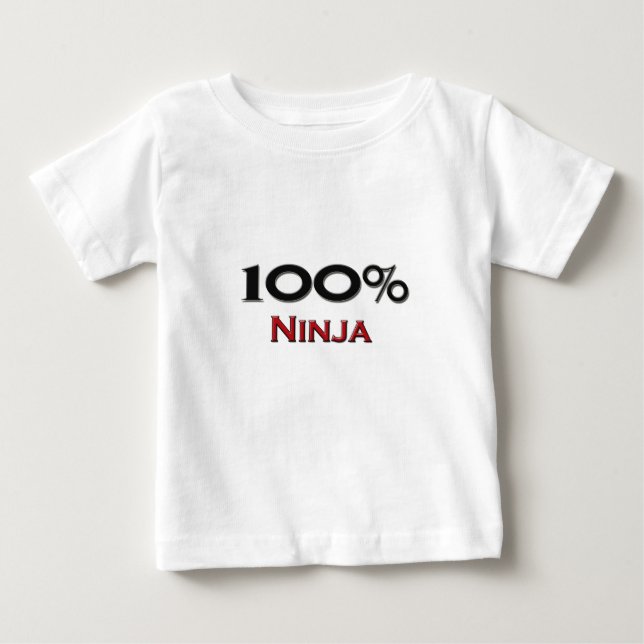T-shirt Pour Bébé 100% Ninja (Devant)