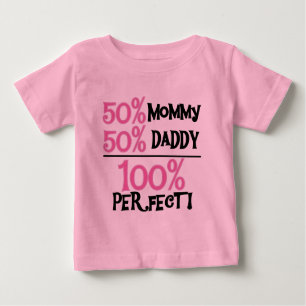 T-shirt Pour Bébé 100% Parfait - Chemises et cadeaux roses