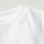 T-shirt Pour Bébé 100 poulets - Blanc (Détail - Col (en blanc))