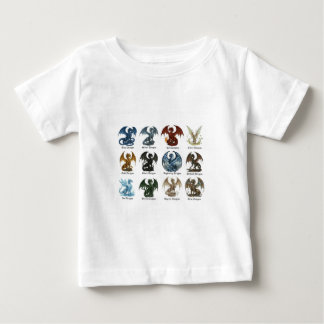 T-shirt Pour Bébé 12 Dragons - inspiré de dnd 