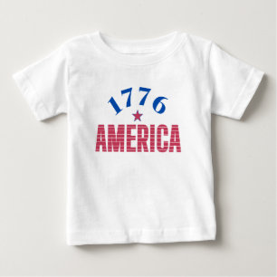 T-shirt Pour Bébé 1776 AMÉRIQUE année de liberté