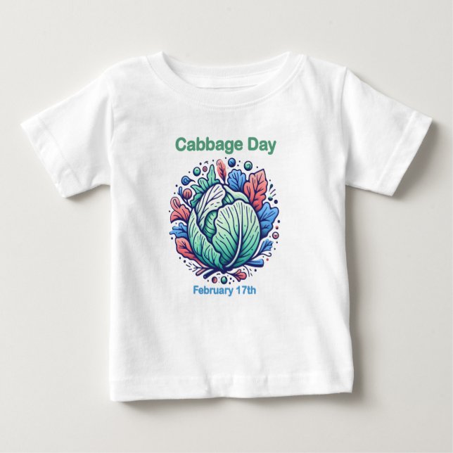 T-shirt Pour Bébé 17 février Journée des choux (Devant)
