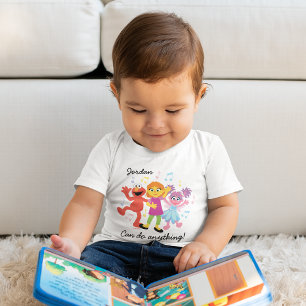T-shirt Pour Bébé 1, 2, 3, Danse !   Julia, Elmo et Abby dansent