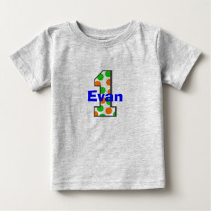 T-shirt Pour Bébé 1 Chemise garçon d'anniversaire