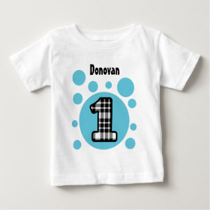 T-shirt Pour Bébé 1er Anniversaire Bubbles Un An Vieux V10Q