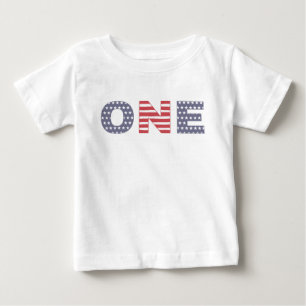 T-shirt Pour Bébé 1er Anniversaire de la fête, Fête de l'Indépend