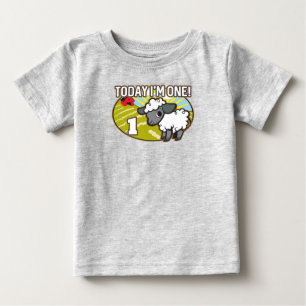 T-shirt Pour Bébé 1er anniversaire de l'enfant Aujourd'hui je suis u