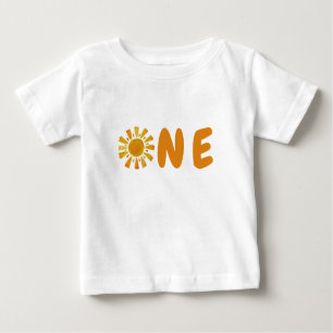 T-shirt Pour Bébé 1er anniversaire du soleil