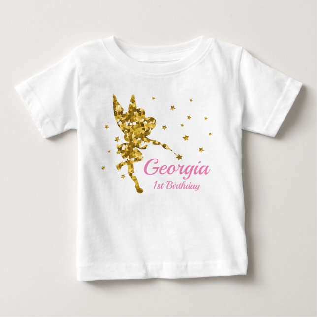 T-shirt Pour Bébé 1er anniversaire Fairy (Devant)