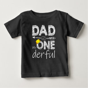 T-shirt Pour Bébé 1er Anniversaire Garçon Tee Papa de M. Onederful