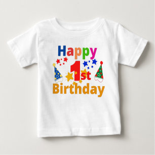 T-shirt Pour Bébé 1er anniversaire heureux