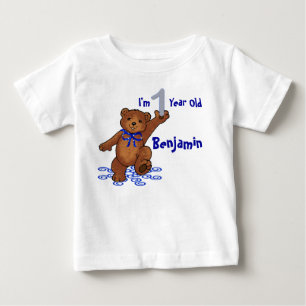 T-shirt Pour Bébé 1er anniversaire Teddy Bear