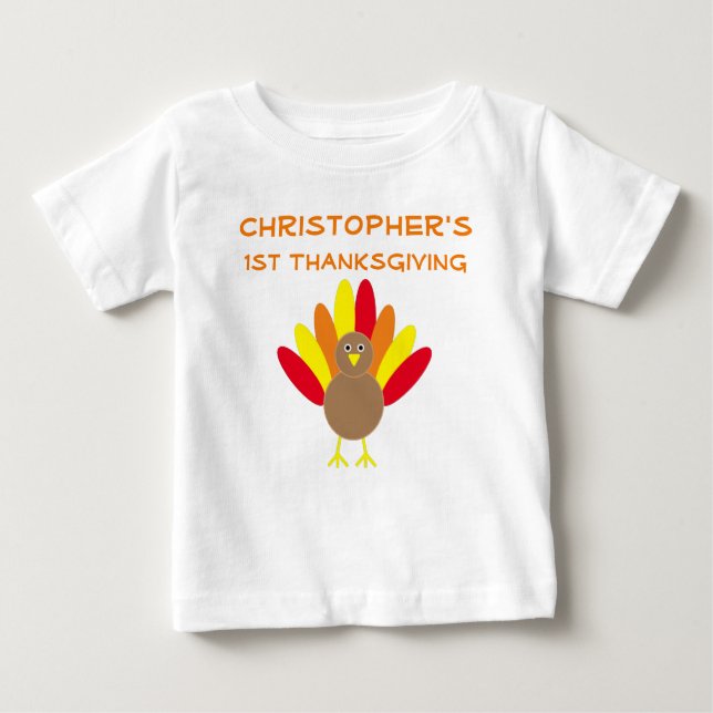 T-shirt Pour Bébé 1ère action de grâces (Devant)