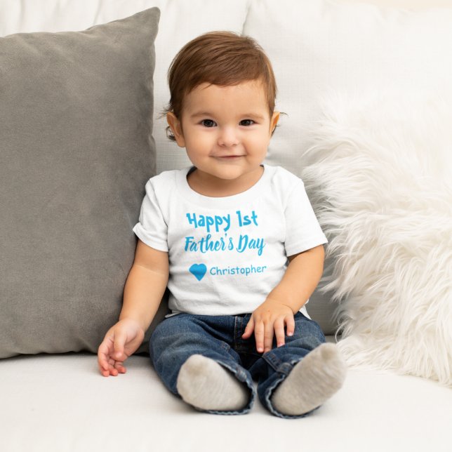 T-shirt Pour Bébé 1ère Fête des pères T-shirt bébé (Créateur téléchargé)