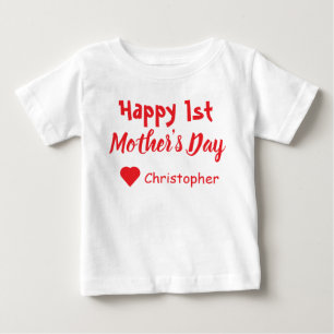 T-shirt Pour Bébé 1re Fête des mères T-shirt bébé