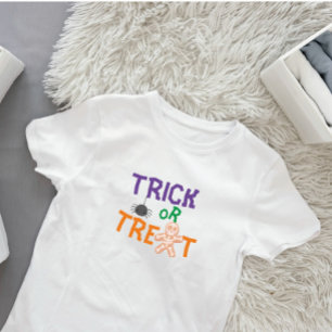 T-shirt Pour Bébé 1re Halloween mignon ou de traitement