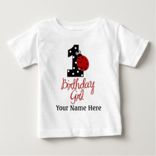 T-shirt Pour Bébé 1st Birthday Girl - Lady Bug - 1 - Ladybug