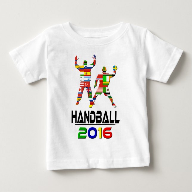T-shirt Pour Bébé 2016 : Handball (Devant)