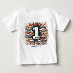 T-shirt Pour Bébé 21 janvier - Journée de la ligne
