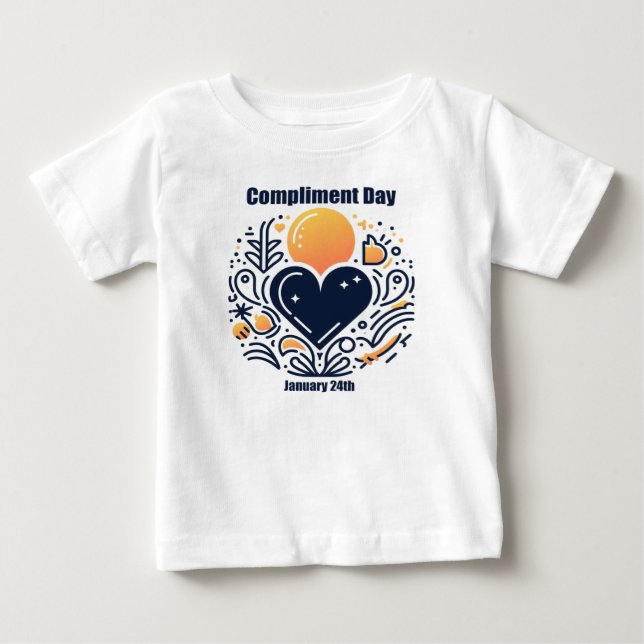 T-shirt Pour Bébé 24 janvier - Jour du respect (Devant)