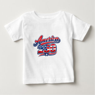 T-shirt Pour Bébé 250 Ans de Liberté – États-Unis 1776–2026 Patrioti