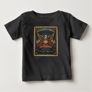 T-shirt Pour Bébé 250e anniversaire des États-Unis Version 1
