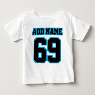 T-shirt Pour Bébé 2 Côté BLANC NOIR BLEU 3/4 Sleeve Raglan