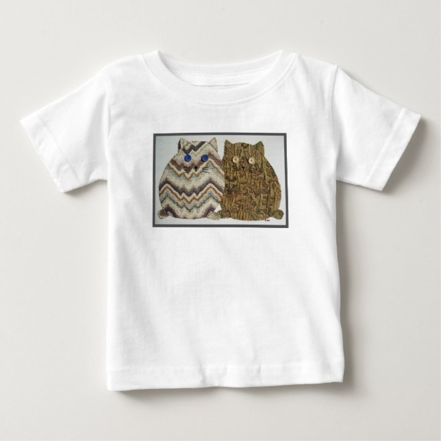 T-shirt Pour Bébé 2 Fat Cats #1 (Devant)