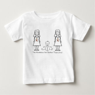T-shirt Pour Bébé 2 mamans sont meilleures que 1