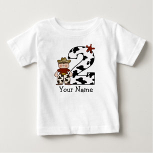 T-shirt Pour Bébé 2e anniversaire Cowboy