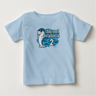 T-shirt Pour Bébé 2e anniversaire de l'enfant Ce dauphin Cool est de