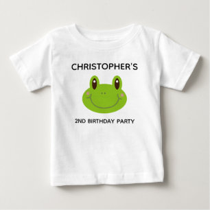 T-shirt Pour Bébé 2e anniversaire Grenouille Thème Enfants Fête