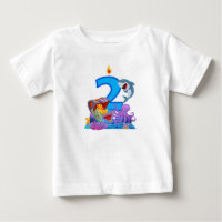 2e anniversaire thème océan requin et coffre au tr