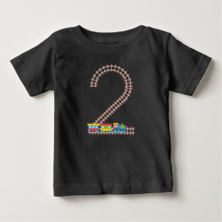 T-shirt Pour Bébé 2e anniversaire Train 2 ans Garçons Enfants Cadeau