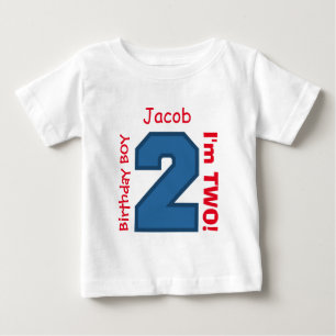 T-shirt Pour Bébé 2e BÉBÉ Anniversaire Big Sports Numéro A03.