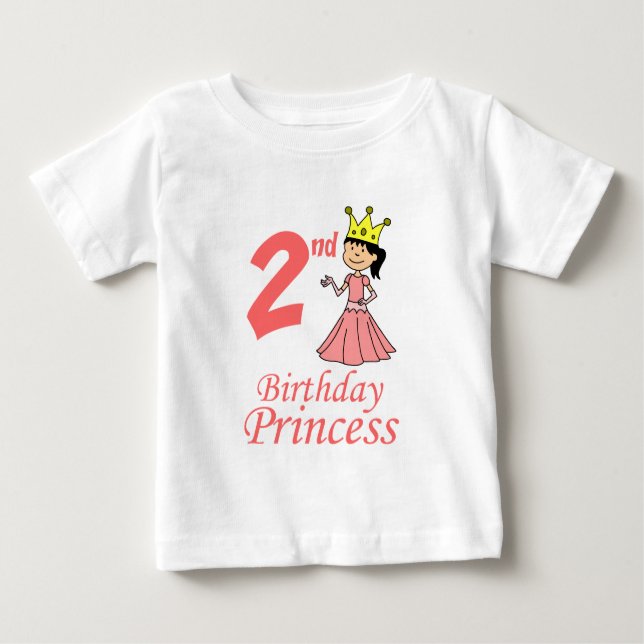 T-shirt Pour Bébé 2e Bébé Princesse (Devant)