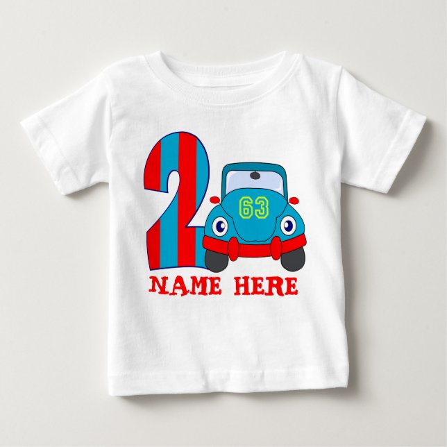T-shirt Pour Bébé 2ème anniversaire, 2 années (Devant)