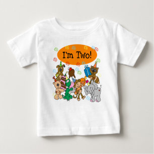 T-shirt Pour Bébé 2ème anniversaire d'animaux