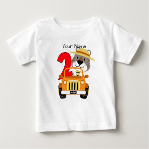 T-shirt Pour Bébé 2ème anniversaire de safari