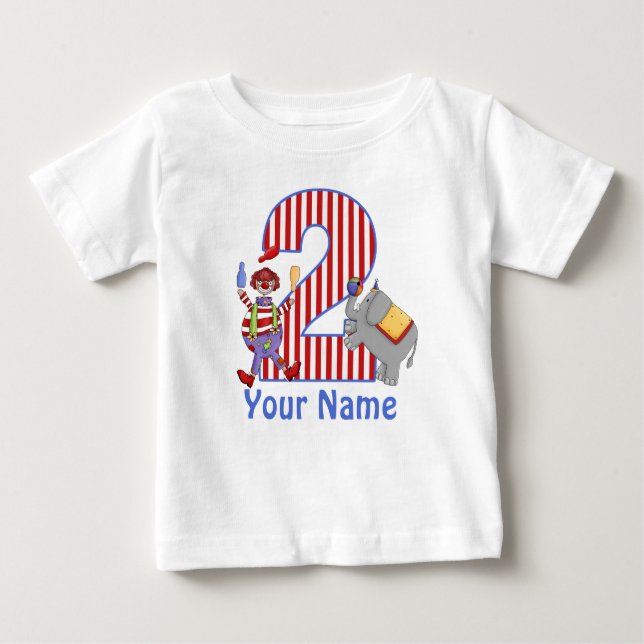 T-shirt Pour Bébé 2ème Chemise personnalisée par cirque (Devant)