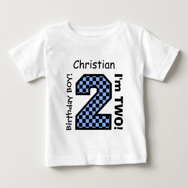 T-shirt Pour Bébé 2ème CONTRÔLEURS du nombre A26 d'anniversaire de (Devant)