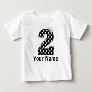 T-shirt Pour Bébé 2ème L'anniversaire gaffent la chemise